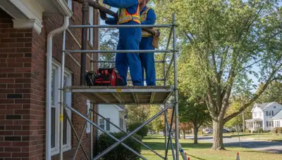 Plumber repairing a pipe in Harrisburg, PA for plumbing repair services