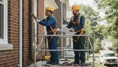 Plumber repairing a pipe in Harrisburg, PA for plumbing repair service