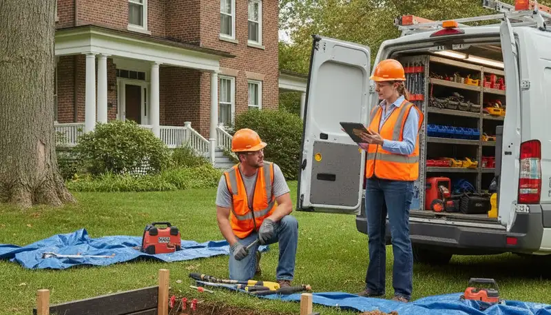 Plumber repairing a sink in Harrisburg, PA for plumbing repair service