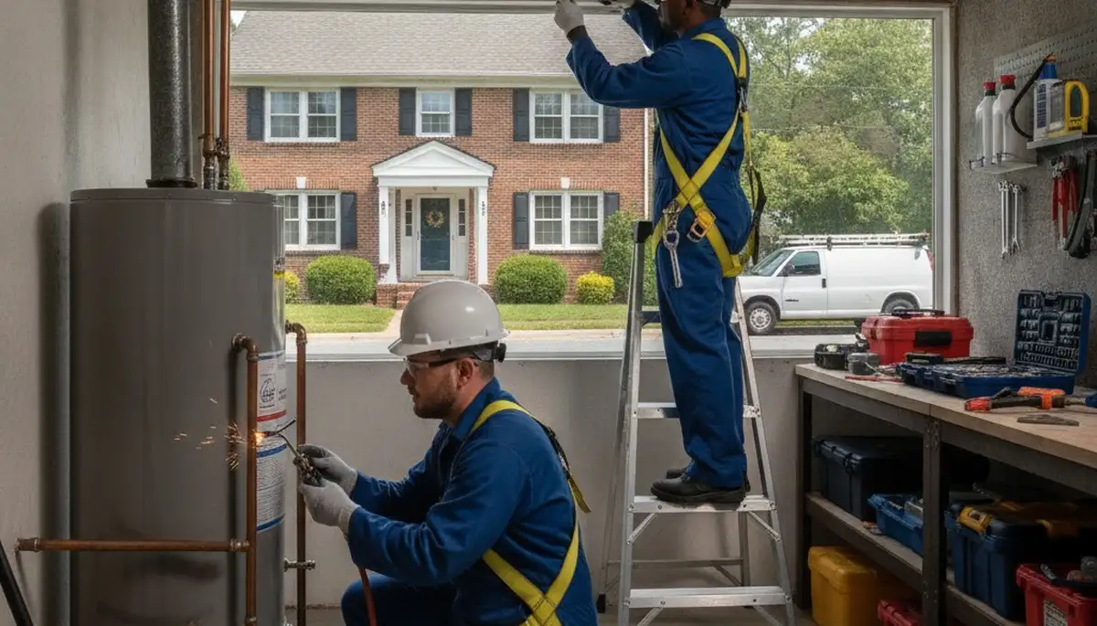 Plumbing repair service truck in Harrisburg, PA for emergency and residential plumbing repairs