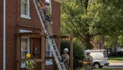 Plumber repairing pipes in Harrisburg, PA for residential plumbing service