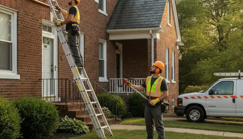Plumber repairing pipes in Harrisburg, PA for reliable plumbing service