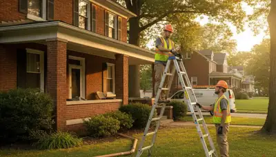 Plumber repairing a pipe in Harrisburg, PA for plumbing repair service
