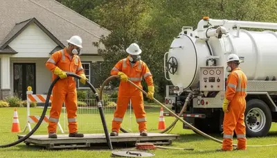 Septic tank cleaning service in Harrisburg, PA for residential plumbing maintenance