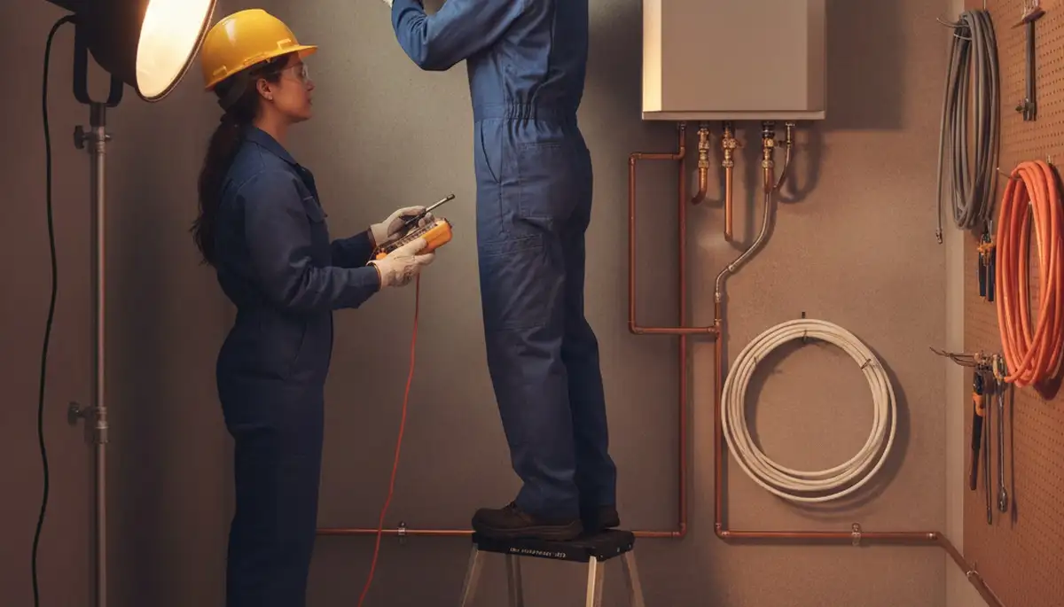 Tankless water heater installation for Harrisburg, PA plumbing service