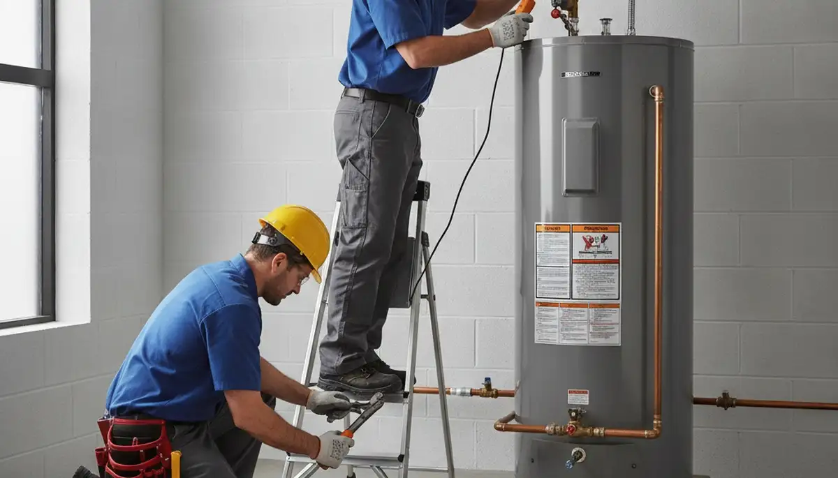 Water heater repair technician serving Harrisburg, PA for reliable plumbing service